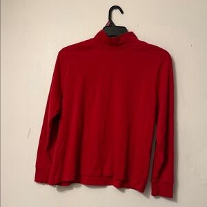 Lands' End Women's Red Turtleneck